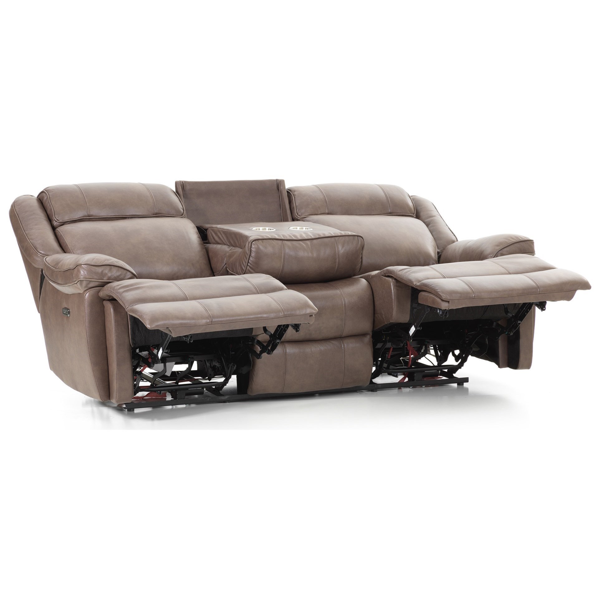 Dual reclining sofa with cup 2025 holders